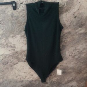 Sleeveless Black Bodysuit